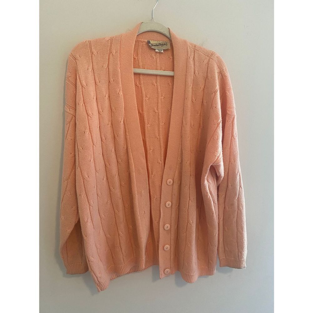 Vintage DIANE VON FURSTENBURG cable knit cardigan